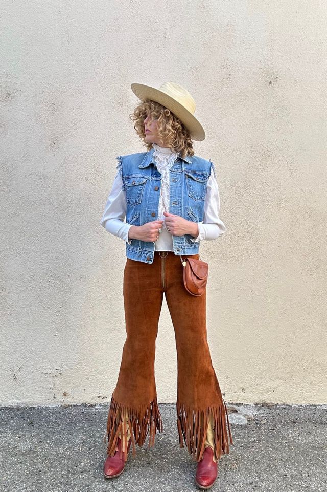 Vintage El Greco Suede Pants with Fringe Selected by The Curatorial Dept. #2