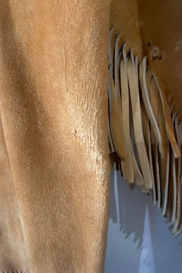 Vintage Suede Fringe Jacket with Beadwork Selected by The Curatorial Dept. #3