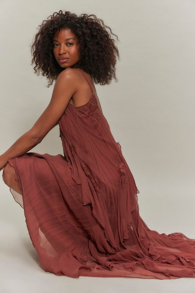 Robe longue en mousseline à ange flottant Nigel Preston #3