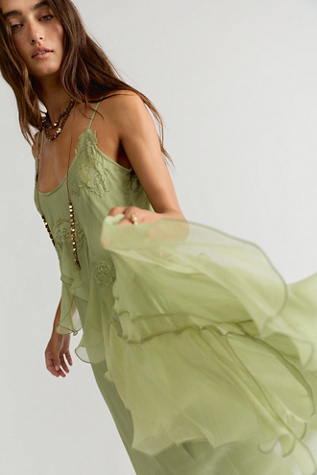 Nigel Preston Floating Angel Chiffon Maxi Dress