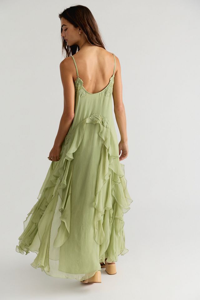 Robe longue en mousseline à ange flottant Nigel Preston #1