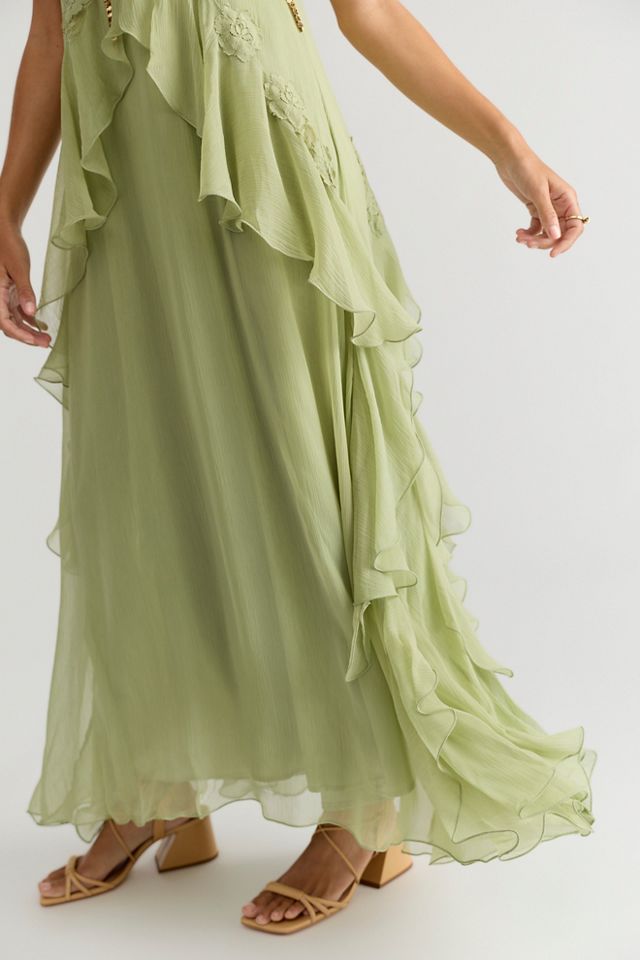 Robe longue en mousseline à ange flottant Nigel Preston #3
