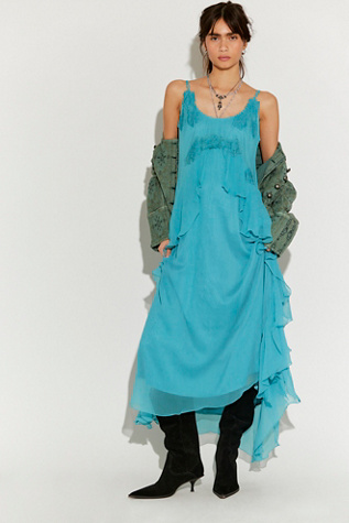 Nigel Preston Floating Angel Chiffon Maxi Dress