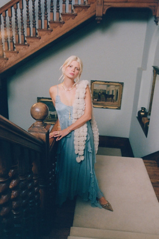 Nigel Preston Floating Angel Chiffon Maxi Dress
