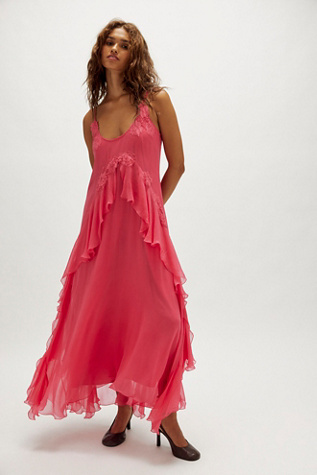 Nigel Preston Floating Angel Chiffon Maxi Dress