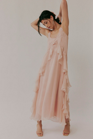 Nigel Preston Floating Angel Chiffon Maxi Dress