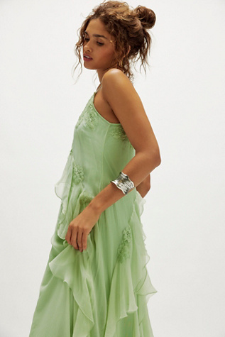 Nigel Preston Floating Angel Chiffon Maxi Dress at Free People in Gleam, Size: Medium