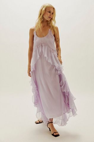 Nigel Preston Floating Angel Chiffon Maxi Dress