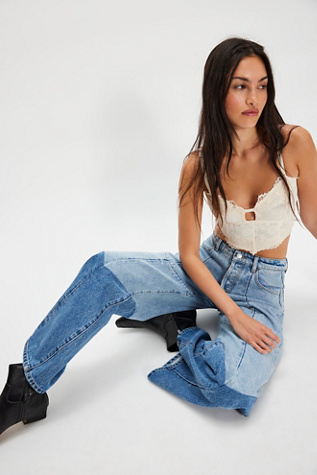 Rolla's Studio Flare Chevron Jeans