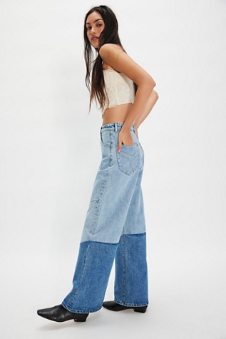 Rolla's Studio Flare Chevron Jeans