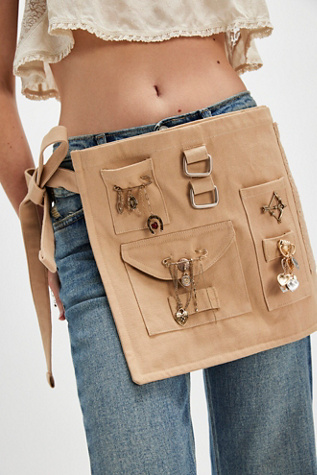 We The Free Tie Apron Bag at Free People in Tan