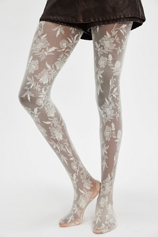 Prairie Lace Tights By Hansel From Basel At Free People In Ivory