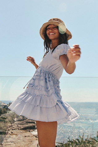 Darcy Mini Dress by free-est at Free People in Blue, Size: M