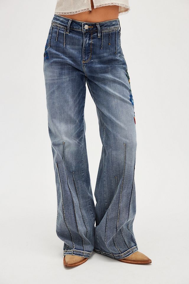 Driftwood Triple Pintuck Pia Jeans | Free People