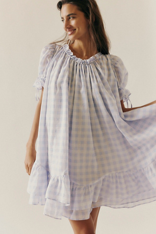 Selkie The Island Chemise Dress at Free People in Blue, Size: S