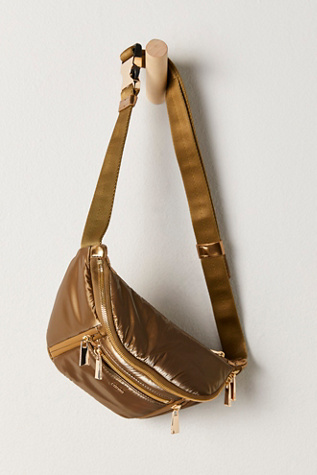 Caraa Small Crossbody Sling Bag At Free People In Gold