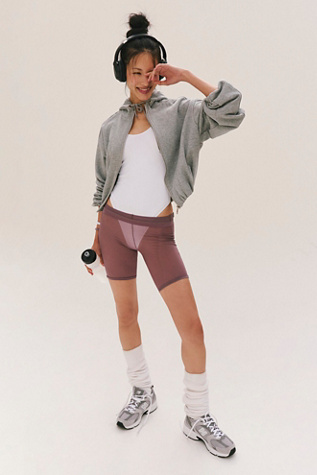 Bubble Zip Up Top by FP Movement at Free People, Heather Grey, XS