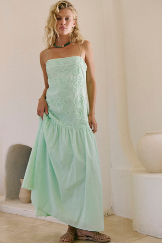 Bec + Bridge Haze Maxi Dress at Free People in Green, Size: L