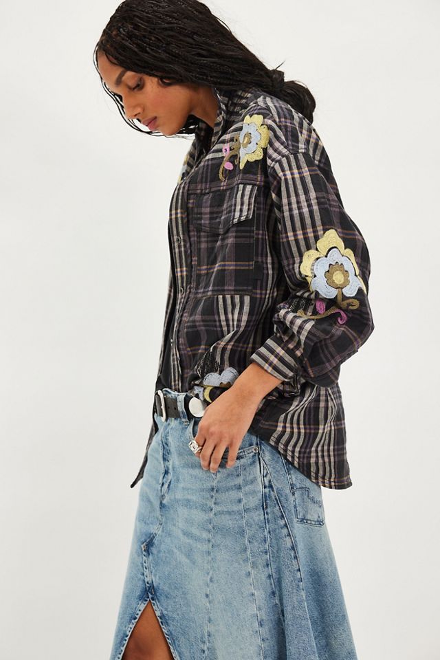 We The Free Embroidered Sashiko Shirt #1