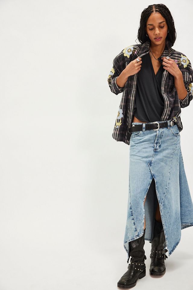 We The Free Embroidered Sashiko Shirt #2