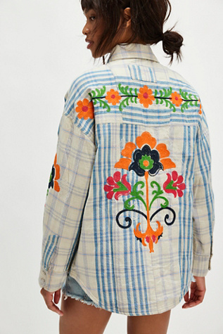 We The Free Embroidered Sashiko Shirt product page
