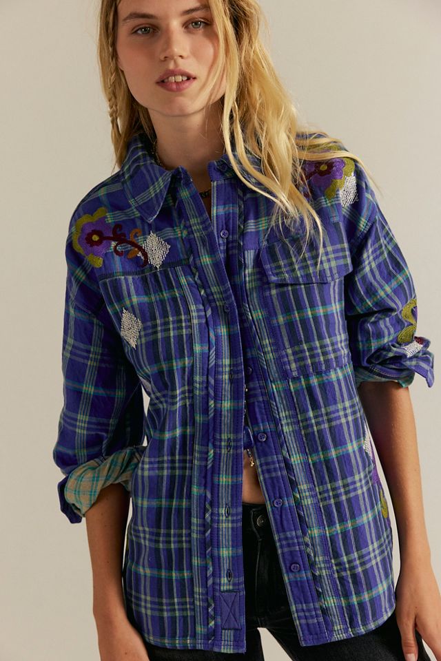 We The Free Embroidered Sashiko Shirt #2