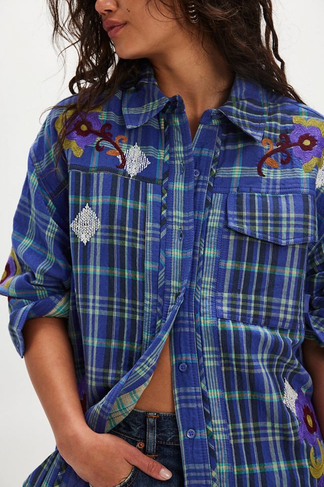 We The Free Embroidered Sashiko Shirt #2
