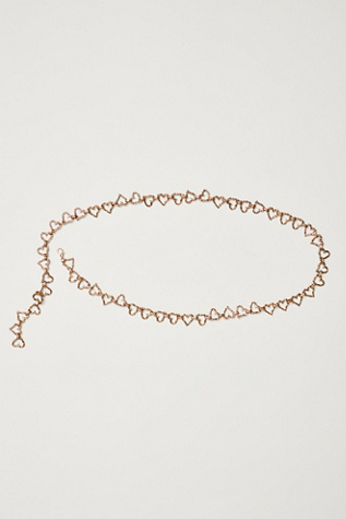 Heart Throb Chain Belt At Free People In Gold Rush