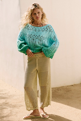 Carla Fauxchet Pants par free-est en Green Haze, pour femme chez Free People