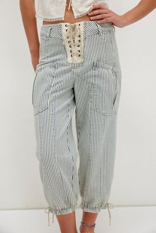 We The Free Lunan Crop Harem Jeans