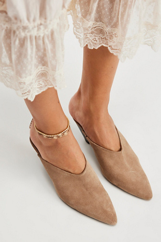 Mules Stellar par FP Collection en Faded Saddle Suede, pour femme taille: US 7 chez Free People