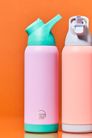 Mayim The Pioneer 32oz Waterbottle at Free People in Purple/Kelly Green