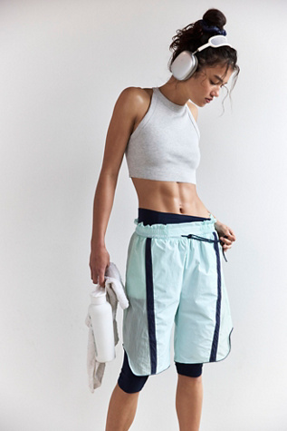 Champ Is Here Shorts by FP Movement at Free People in Sea Storm, Size: XS