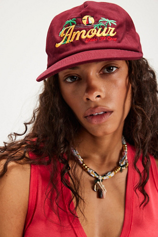 Amour Inc Take It Easy Snapback At Free People In Maroon