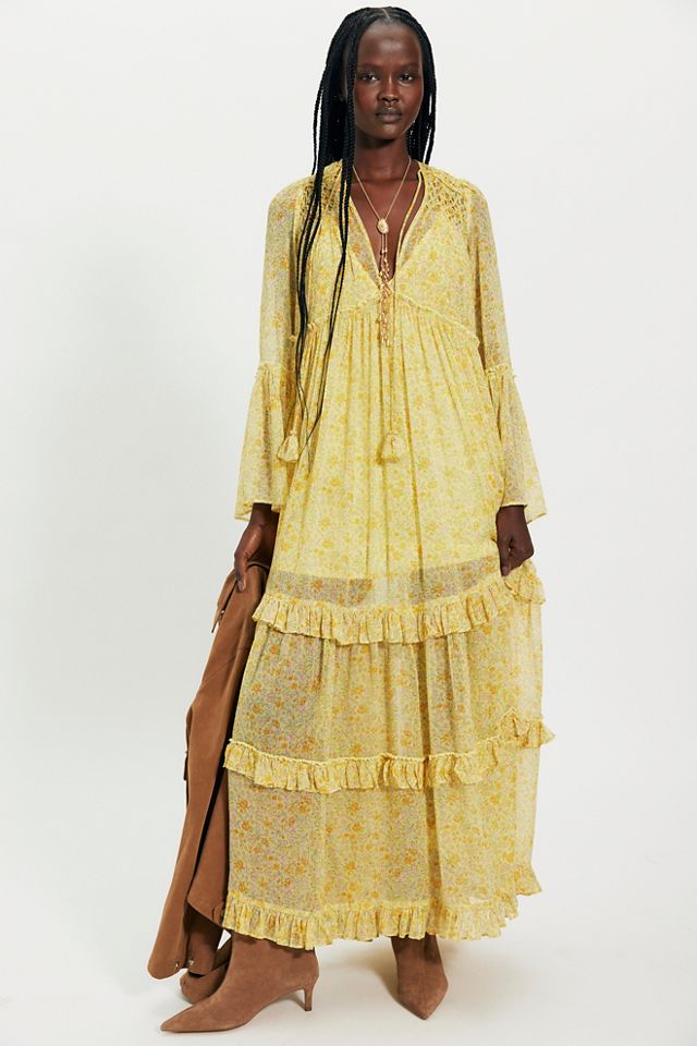 Weeping Willows Long Sleeve Maxi Dress | Free People