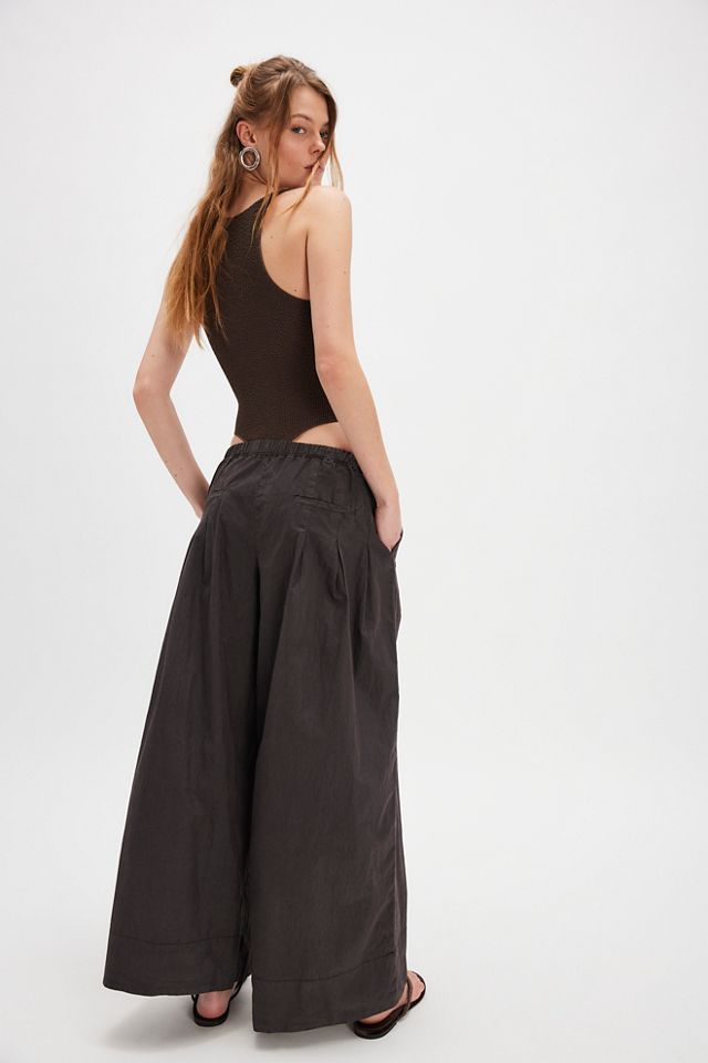 Paige Pleated Pull-On Trousers