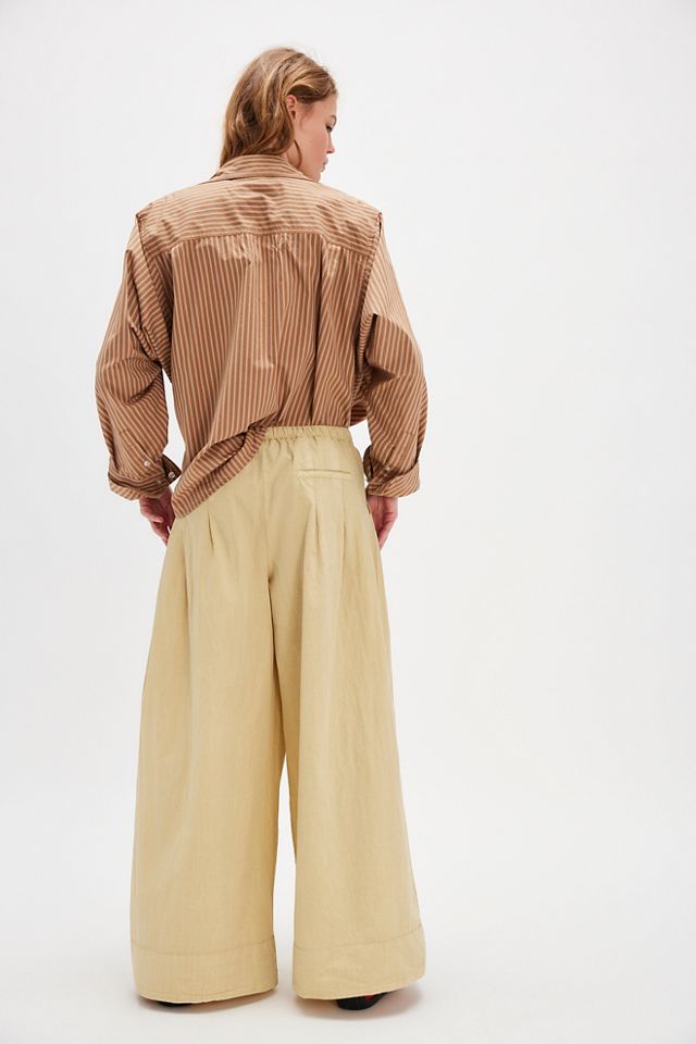 Paige Pleated Pull-On Trousers #3