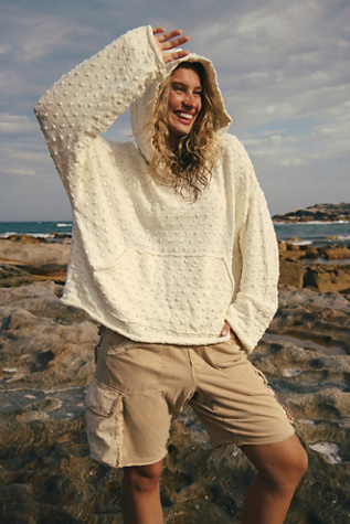 Lake Side Hoodie At Free People In Marshmallow, Size: Small