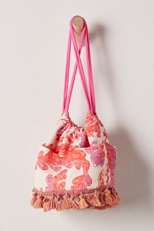 Женская сумка Anna Sui Tassel Crossbody, цвет: Коралловый разноцветный — фото 2