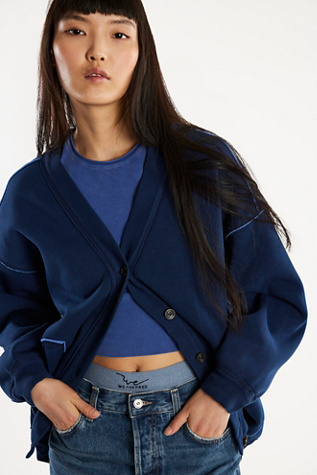 Grandpa Sweatshirt by Free People in Blue, Size: M