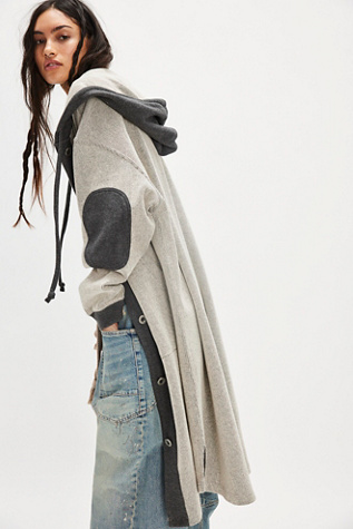 Tomorrows Sweatshirt Cardigan by Free People in Grey, Size: S