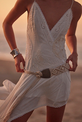 Tidal Wave Wrap Belt at Free People in Sea Salt