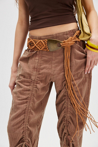 Женский ремень Free People Tidal Wave Wrap Belt, цвет: Золотой — фото 4