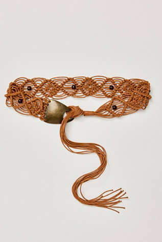 Женский ремень Free People Tidal Wave Wrap Belt, цвет: Золотой — фото 2