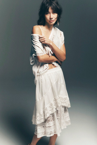 Morning Breeze Half Slip par Intimately en Ivoire Propre, pour femme chez Free People