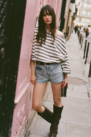 We The Free C'est La Vie Tee at Free People in Black, Size: XS