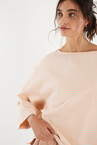 We The Free C'est La Vie Tee at Free People in Orange, Size: XL