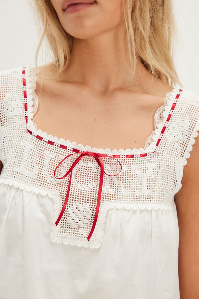 Frankies Bikinis Heirloom Poplin Top #2