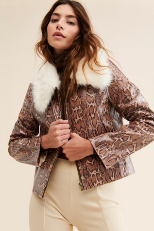 Nuuly x Unreal Fur Taipan Vegan Leather Jacket | Free People
