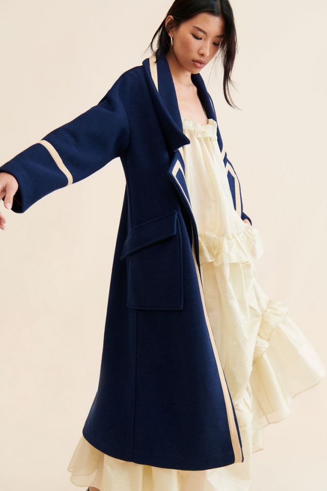 Nocturne Military Trimmed Overcoat #3